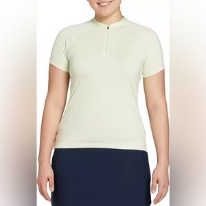 Walter Hagen Women’s Quarter Zip & Short Sleeve Golf Polo Light Green Medium NWT